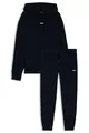 BOSS Herren TracksuitWesmallhood Trainingsanzug-Set aus Baumwoll-Terry mit Kontrast-Logos Dunkelblau L