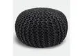 Casamia Pouf Pouf Ø 55 o. 45 cm Strickhocker Sitzpouf Bodenkissen für Innen Indoor