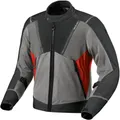 Revit Airwave 4 Motorrad Textiljacke, grau/rot, S