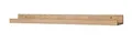 levandeo Bilderleiste Eiche L70cm MDF Holz Wandregal Schmal Wanddeko Hängeregal Bilderschiene Galerieleiste