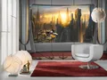 Riesiges Star Wars Tapete Wandbild Foto Wand Orange Schlafzimmer 366x254cm