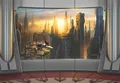 Fototapete KOMAR | STAR WARS CORUSCANT VIEW | 8 Teile | BxH 368 x 254 cm