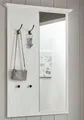 Home affaire Garderobenpaneel California, Wandregal mit Spiegel, Flurgarderobe mit vier Haken, in Pinie Weiß mit Wotan Eiche, 105 cm breit