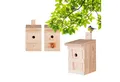 BigDean Nistkasten Vogelhaus für Meisen & Kleinvögel Massivholz 27x17x17cm Brutkasten, Kleinvogel Massivhaus aus Holz. Brutkasten, Nistkasten