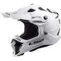 LS2 Motocrosshelm MX700 Subverter Evo II Solid Motocross Helm, Notfallsystem-Polsterung (EQRS) weiß XXXL (65/66)
