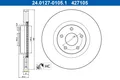 2x Ate 24.0127-0105.1 Bremsscheibe für FORD