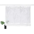 OTTO home Raffrollo Anna, mit Klettband, Halbtransparent, Ausbrenner, Viskose weiß 120 cm x 130 cm