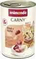 animonda Carny Katzen Nassfutter Rind + Huhn (6 x 400g), getreidefreies Katzen Nassfutter ohne Zucker, mit frischen fleischigen Zutaten