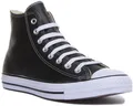 CONVERSE 132170 Ctas Hi Unisex Leder Hohe Turnschuhe Schwarz Größe EU 36-46