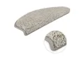 Metzker® Stufenmatte Shaggy Stufenmatten Emphoria Halbrund lichtgrau 15 Stück, Halbrund, Höhe: 15 mm, 15 Stück im Set - Lichtgrau