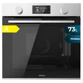 Cecotec Einbau-Backofen Pyrolyse 73L Bolero Hexa P526000 Line. 2800W, 9 Funktionen, Display, Pyrolyse, Kühlgebläse, Abtau-Modus, Umluft-Modus, Eco-Modus, Vierfach-Glas-Tür