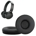 kwmobile 2x Ohr Polster für Sony Ohrpolster - Ersatz Ohrpolster - Kopfhörer Ersatzteile - Kopfhörer Ersatzpolster für Over Ear Headphones - Schwarz