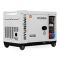 HYUNDAI Diesel Generator, Stromerzeuger mit 7.9kVA (400V) / 6.0kW (230V), Notstromaggregat für Baustellen, Stromgenerator, Stromaggregat (DHY8600SE-T mit 230V/400V Anschlüssen)