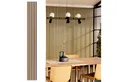 acous Wandpaneel Akustikpaneel Comfort FSC® Eiche Premium Echtholzfurnier, BxL: 30,00x250,00 cm, 0,75 qm, (Packung, Versandkostenfreie Lieferung) 6 Echtholz-Dekoleisten mit schwarzem 4 mm Filz-Akustikträger