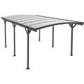 Juskys Carport mit Bogendach 5x3 m Dunkelgrau