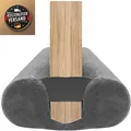 Zugluftstopper Türdichtung Doppelseitig Grau 60-75cm