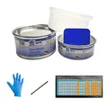 Nautic Set Epoxidharz-Spachtel 600g PLUS 4 Handschuhe ein Rührstab schnell härtend gut schleifbar hervorragende Haftung auf zahlreichen Untergründen