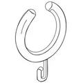 pba 01 Duschvorhangring aus Nylon