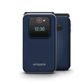 emporiaJOY-LTE, Seniorenhandy, Klapphandy ohne Vertrag, Mobiltelefon mit Notruftaste, 2,8-Zoll-Display, Blau