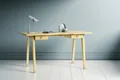 Woodman Schreibtisch Nice (B/T/H: 140/70/75 cm), im skandinavian Design, Tischbeine aus massiver Eiche, FSC®