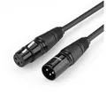 UGREEN Mikrofonkabel XLR Soundanlage weiblich - XLR männlich schwarz Audio-Kabel, (3 cm)