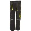 Planam Arbeitshose für Kinder Hose Bundhose Cargohose gelb|schwarz 122/128