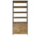 Bücherregal Gita 90x213x35 aus Mango-Massivholz