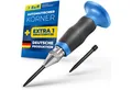 S&R Reißnadel Automatischer Körner/MADE IN GERMANY / 60-130 N, Ergo-Griff, (2-St. mit EXTRA 1 Ersatzspitze), Automatik-Körner, Vorkörner
