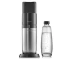 SodaStream Duo Titan Wassersprudler Sprudelmaschine +  1x Glasflasche Schwarz