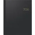 Buchkalender Manager Wt7 weektimer 21x26cm 1 Woche/2 Seiten Balacron schwarz 2026