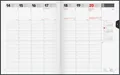 BRUNNEN Buchkalender Wochenbuch 2026 21x26 schwarz 1W/2S 10-76160906