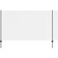 vidaXL Schweißdrahtzaun mit Pfosten 25 x 1,4 m (B x H) - Grau