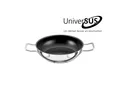 SCHULTE-UFER Schmorpfanne Industar PLUS, Edelstahl (1 x Schmorpfanne), backofen- und spülmaschinengeeignet