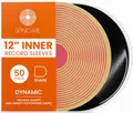 Spincare 50x 12 Zoll Anti-Statik Innenhüllen für Schallplatten | Dynamic Rundkante LP Schutzhüllen | Premium HDPE Vinyl Innenhüllen & LP Schutzhüllen | Archivfeste Schallplattenhüllen Vinyl Hüllen