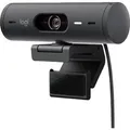 Logitech Brio 500 Full HD-Webcam Klemm-Halterung, Stereo-Mikrofon, Integrierte Abdeckblende