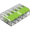 Wago 221-425 221 Verbindungsklemme Flexibel: 0.14-4 Mm2 Starr: 0.2-4 Mm2 Polzahl: 5 25 St. Transpare