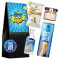 Corasol Feinkost Geschenkset Herrengedeck - Super Dad mit Schnaps, Bier, Bonbons & Hefeweizen Gelee