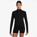 Nike Lauftop W NK TEMPO DF HZ TP schwarz S