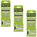 Petec 3x Montageband Schwarz 12 mm X 1mm X 2m Sb-Karte