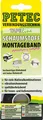 PETEC 87122 Montageband, schwarz, 12 MM x 1 MM x 2 M, SB-Karte (2,27 EUR/m)