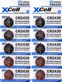10x CR2430 Lithium-Knopfzelle 3V / 290mAh (2x 5er Pack)