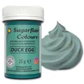 Sugarflair Lebensmittelfarbpaste Duck Egg, Konzentrierte Spectral Lebensmittelfarbe für Buttercreme, Zuckerpaste, Zuckerguss, Kuchenmischungen, Macarons und mehr! - 25g