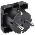 Bachmann 911170 Schutzkontakt-flachstecker   250 V Schwarz