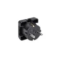 Bachmann 911170 Schutzkontakt-Flachstecker 250V Schwarz