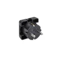 Bachmann Bachmann 911170 Schutzkontakt-Flachstecker 250 V Schwarz Steckernetzteil