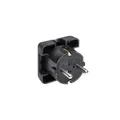 Bachmann 911170 Schutzkontakt-Flachstecker   250 V Schwarz