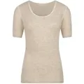 CALYMA Damen Shirt Amalya 49% Alpaka, perla, Gr. XL