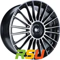 4x 1000 Miglia MM1022 black polished 8x19" ET45 LK5 108 ML 73.1 Alufelgen 19 ...
