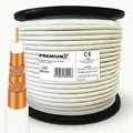 PremiumX PROFI PRO PPC Koaxialkabel 100m – 5-fach geschirmt, 135 dB, Voll-Kupfer Sat Kabel, Antennenkabel Class A, für DVB-S/S2, DVB-C, DVB-T, BK