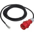 Anschlussleitung H07RN-F 5x4mm2 5m CEE-Stecker,5-polig schwarz